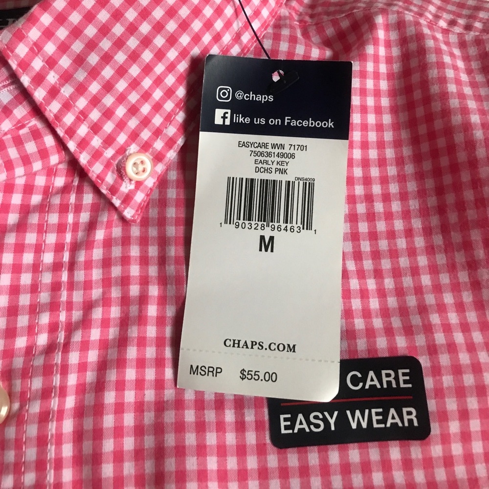 SALE NWT Chaps Easy Care Long Sleeve Button Down - Picture 6 of 8